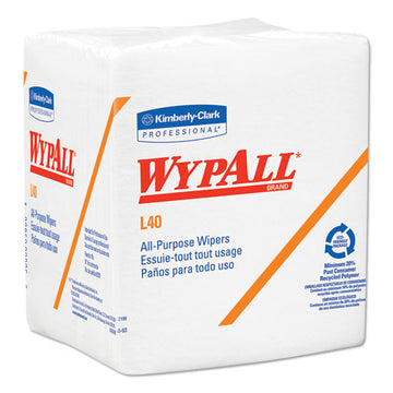 WypAll® L40 Towels, 1-4 Fold, White, 12 1-2 X 12, 56-box, 18 Packs-carton freeshipping - TVN Wholesale
